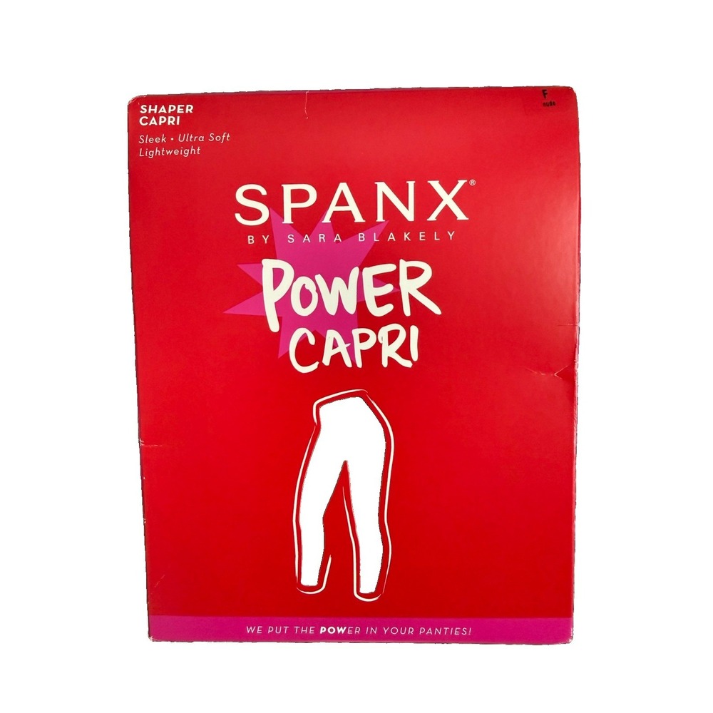 SPANX Sarah Blakely Power Capri Footless Shaper Tummy Control Nude F 2X/3X NEW